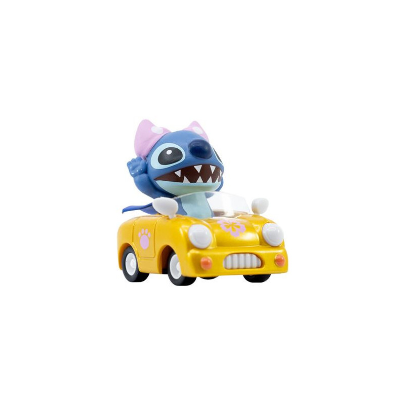 Disney - Zoom Hero Series : Mini figurine Stitch Sports Car Yellow