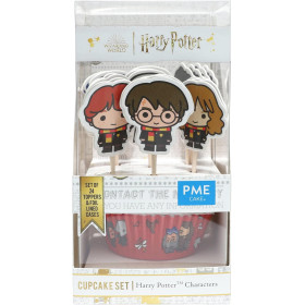 Harry Potter - Set de 24 caissettes à cupcakes & toppers personnages