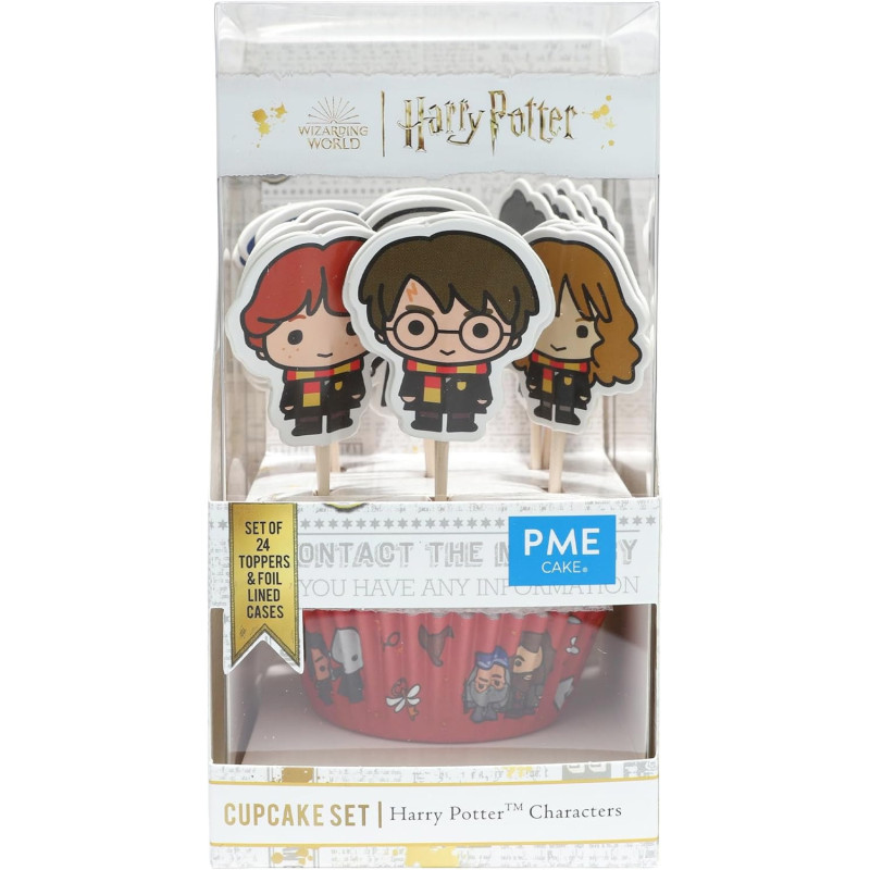 Harry Potter - Set de 24 caissettes à cupcakes & toppers personnages