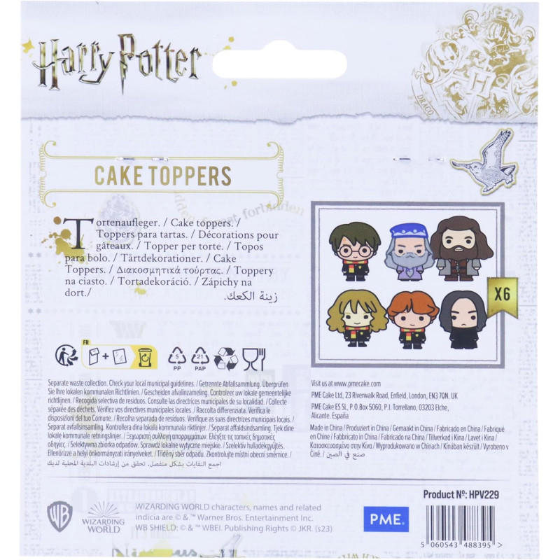 Harry Potter - Set de 6 toppers Personnages Héros