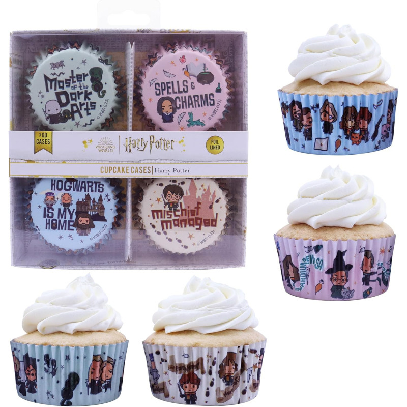 Harry Potter - Set de 60 caissettes à cupcakes Charms