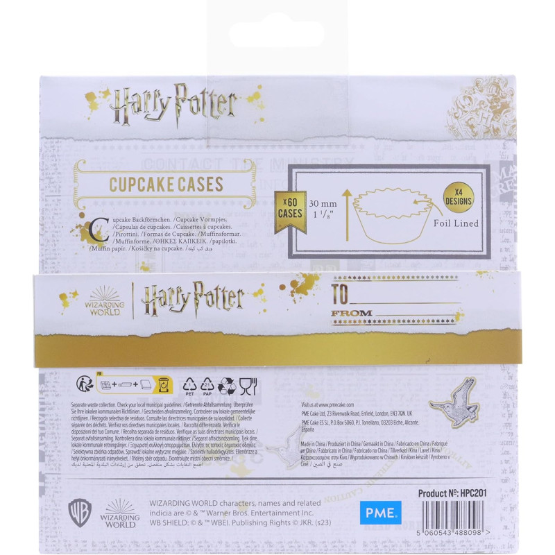 Harry Potter - Set de 60 caissettes à cupcakes Charms