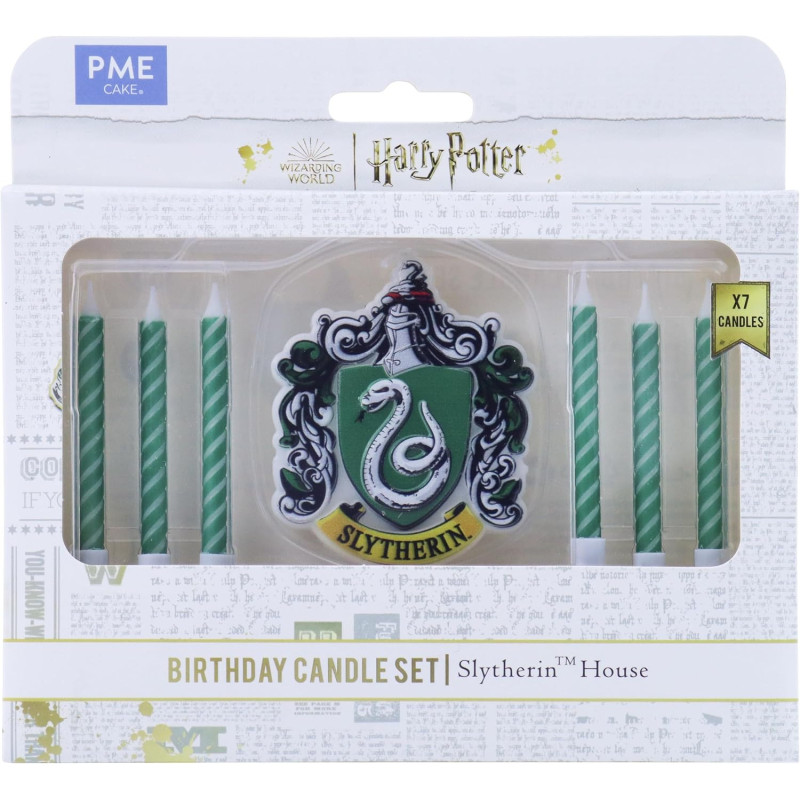 Harry Potter - Set de 7 bougies Anniversaire Slytherin