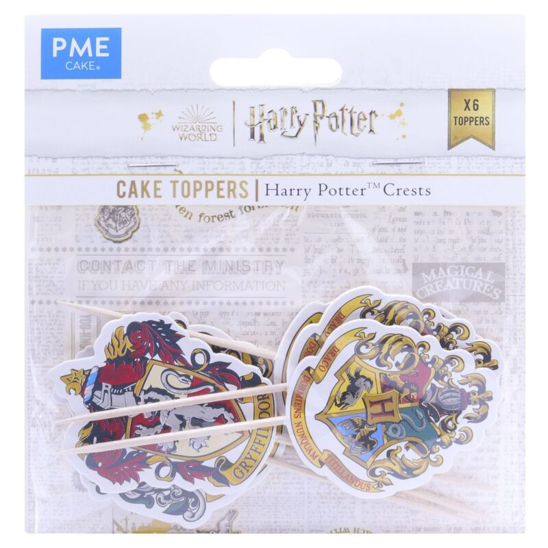 Harry Potter - Set de 6 toppers Maisons + Hogwarts