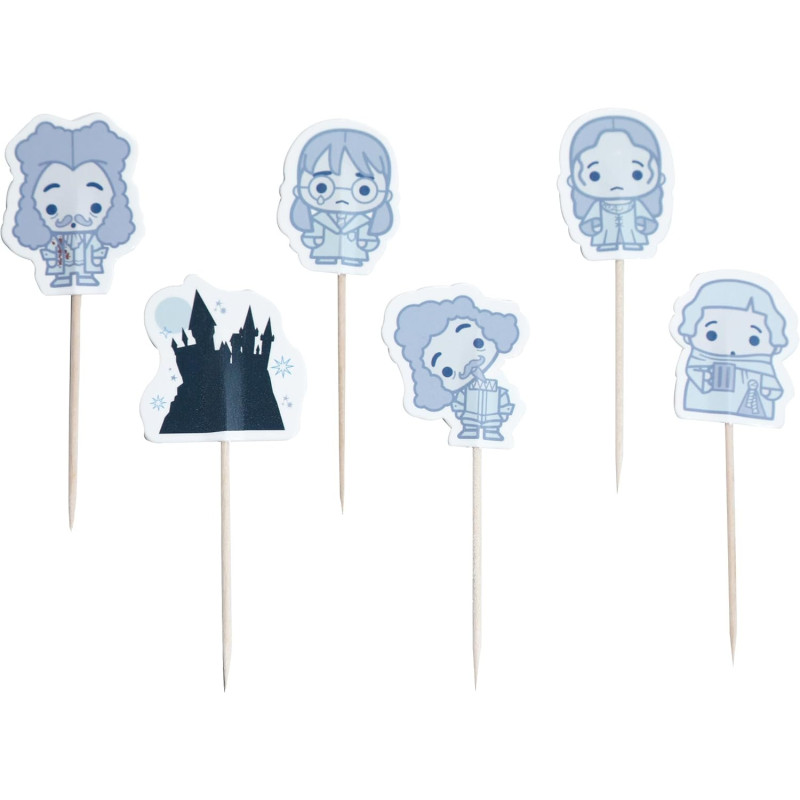 Harry Potter - Set de 24 caissettes à cupcakes & toppers Fantômes d'Hogwarts