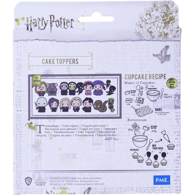 Harry Potter - Set de 15 toppers Personnages Dark Arts