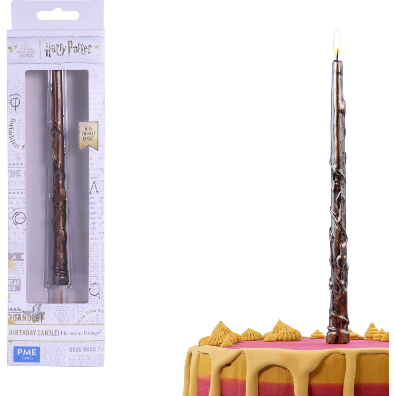 Harry Potter - Grande Bougie d'anniversaire baguette Hermione Granger