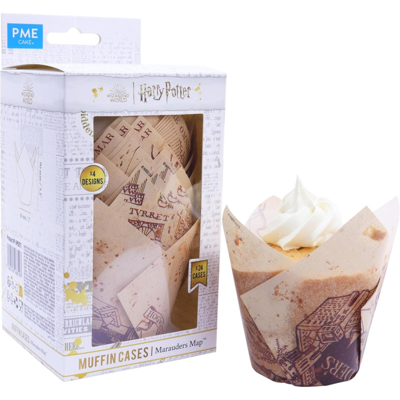 Harry Potter - Set de 24 caissettes à muffins Marauder's Map