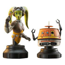 Star Wars : Rebels - Pack 2 bustes Hera & Chopper 15 cm