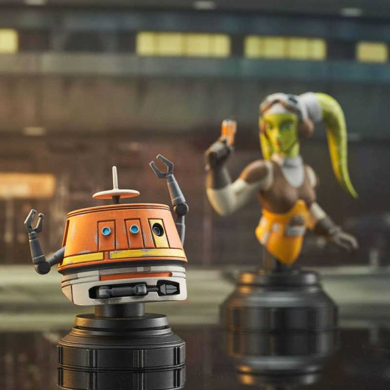 Star Wars : Rebels - Pack 2 bustes Hera & Chopper 15 cm