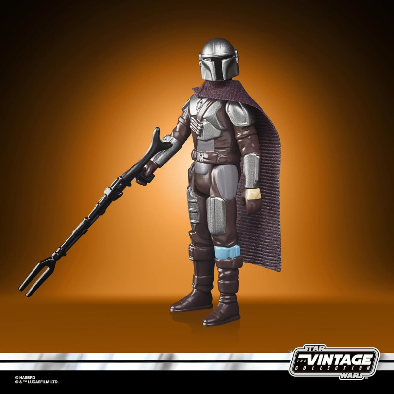 Star Wars : The Mandalorian - Retro Collection - Figurine Mandalorian Beskar (10 cm)