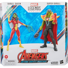 Marvel Legends - Figurines Avengers: Beyond Earth's Mightiest Skrull Queen & Super-Skrull