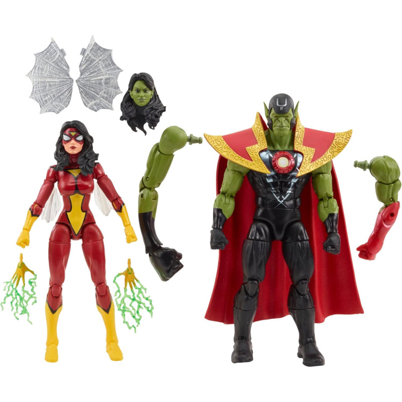 Marvel Legends - Figurines Avengers: Beyond Earth's Mightiest Skrull Queen & Super-Skrull