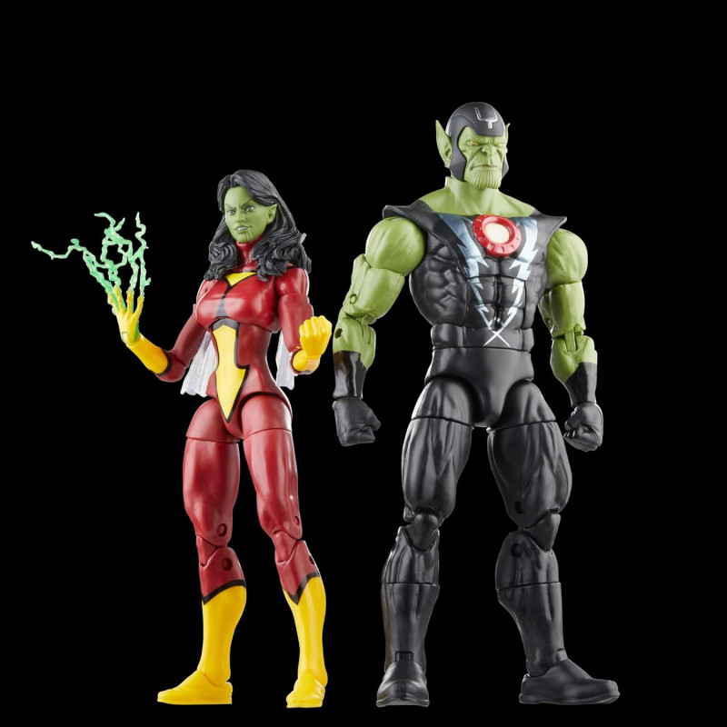 Marvel Legends - Figurines Avengers: Beyond Earth's Mightiest Skrull Queen & Super-Skrull