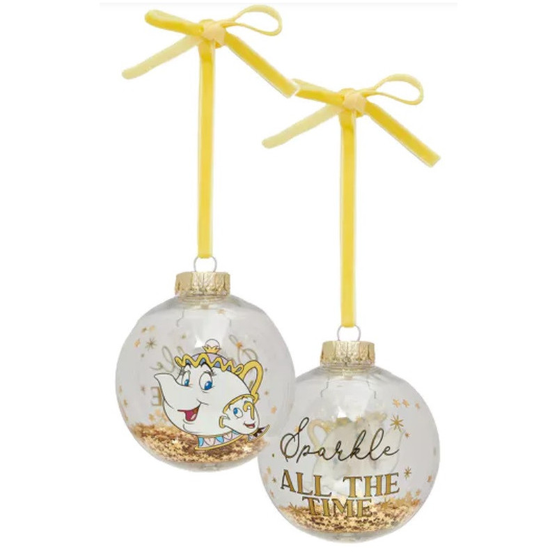 Disney : La Belle & la Bête - Set de 7 boules à sapin