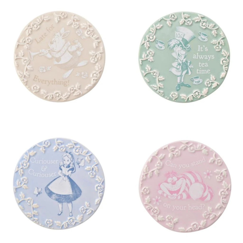 Disney : Alice au Pays des Merveilles - Set de 4 sous-verres en céramique