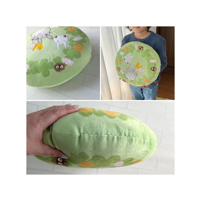 Mon voisin Totoro - Coussin rond Trèfles