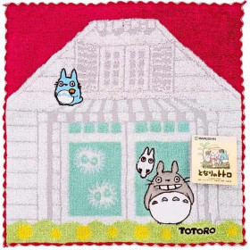 Mon voisin Totoro - Serviette Maison de Satsuki & Mei 25 x 25 cm