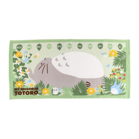 Mon voisin Totoro - Grande Serviette Toise Totoro se repose 60 x 120 cm