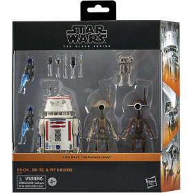 Star Wars : The Mandalorian - Black Series - Pack 4 figurines R5-D4, BD-72 & Pit Droids