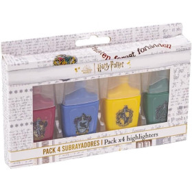 Harry Potter - Set de 4 surligneurs Maisons