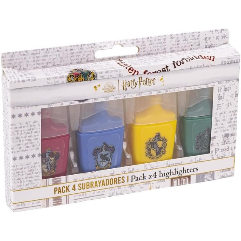 Harry Potter - Set de 4 surligneurs Maisons