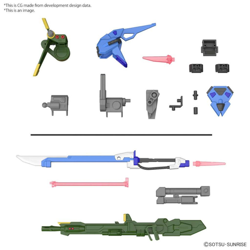 Gundam - Option Parts Set Gunpla 2 (Launcher/Sword Striker) for Entry Grade 1/144