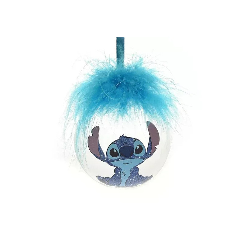 Disney - Boule de sapin Stitch plume