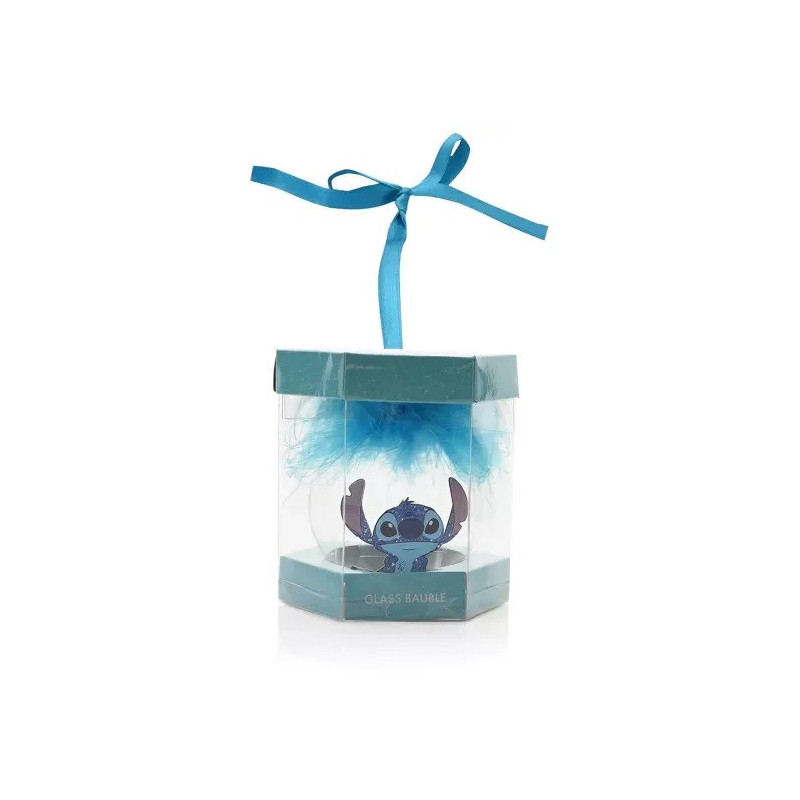 Disney - Boule de sapin Stitch plume