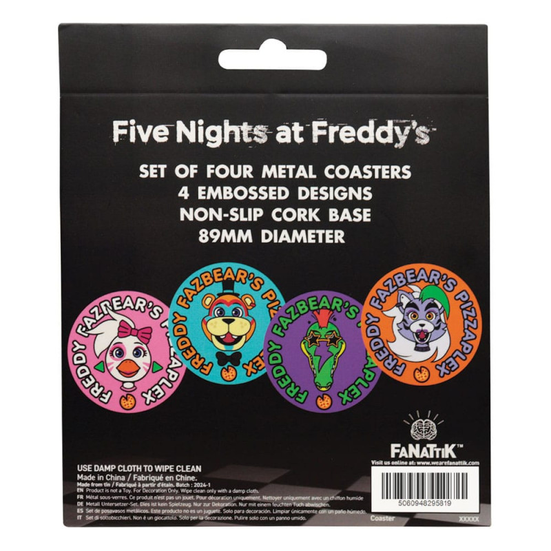 MARS 2025 : Five Nights at Freddy's - Pack 4 sous-verres Printed Drinks