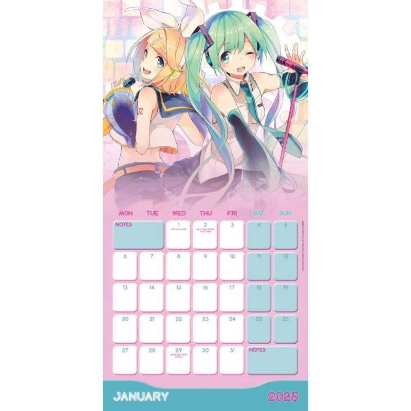 Vocaloid - Calendrier 2025 Hatsune Miku