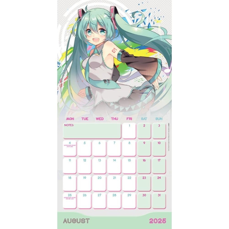 Vocaloid - Calendrier 2025 Hatsune Miku