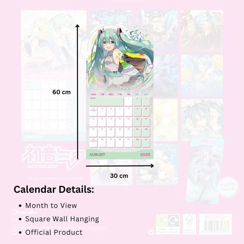 Vocaloid - Calendrier 2025 Hatsune Miku