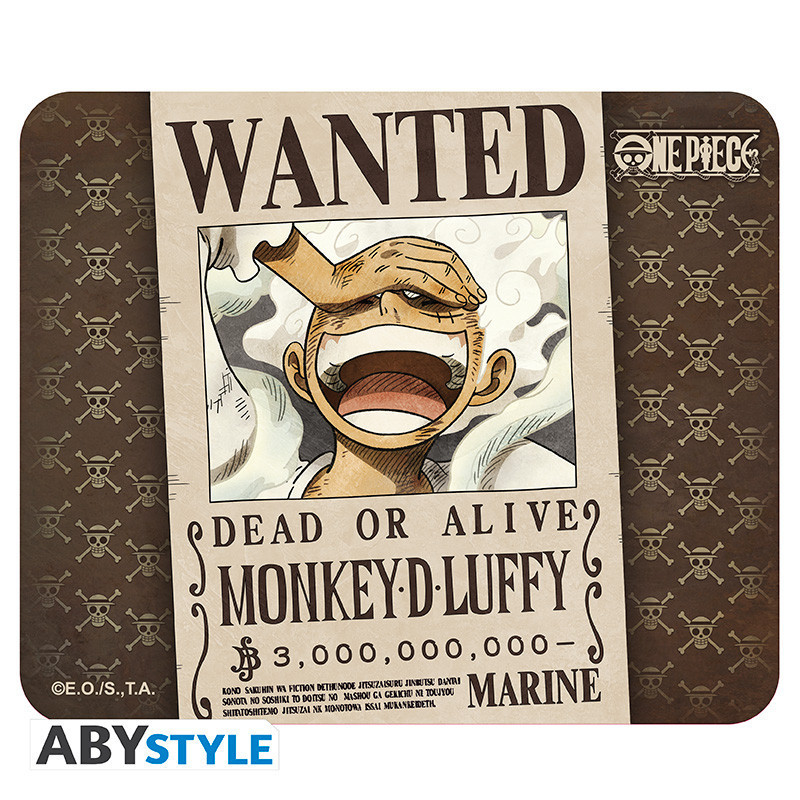 One Piece - Tapis de souris Wanted Luffy