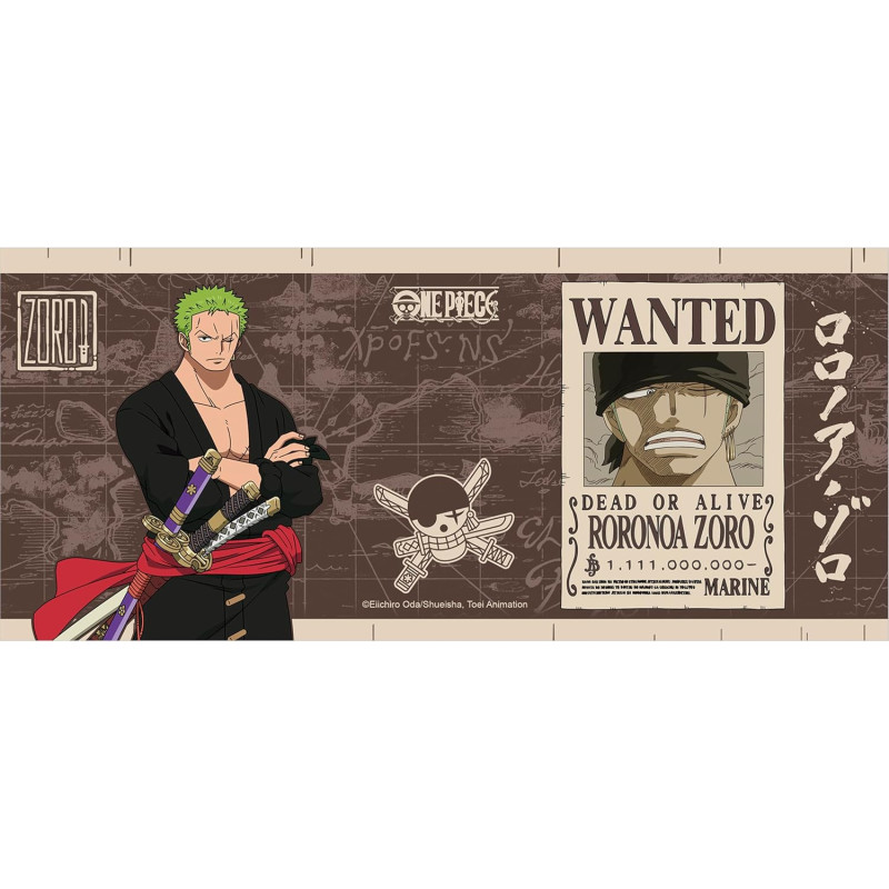 One Piece - Mug 460 ml Wanted Zoro 1 111 000 000 de berrys