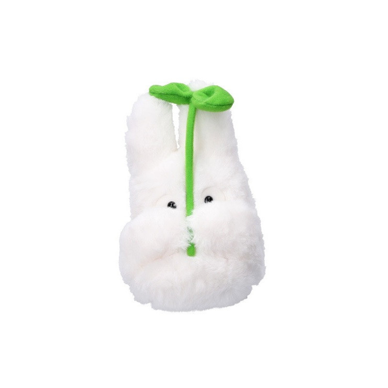 Mon voisin Totoro - Coussin peluche Nakayoshi Totoro Blanc avec feuille 16 cm