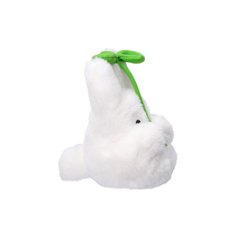 Mon voisin Totoro -  peluche Nakayoshi Totoro Blanc avec feuille 16 cm