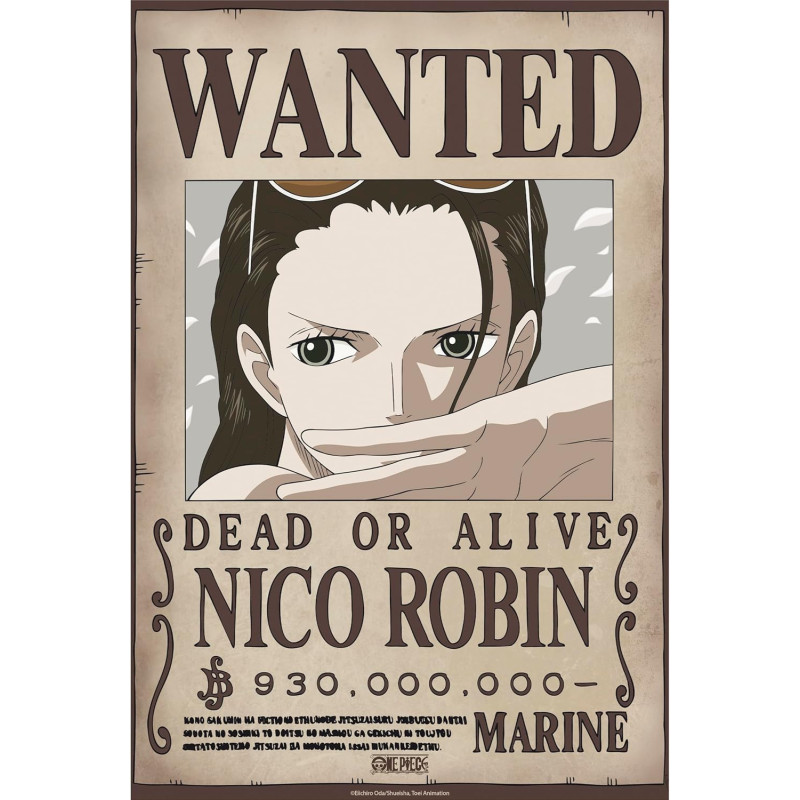 One Piece - poster Wanted Nico Robin (52 x 38 cm)