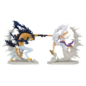 One Piece - Figurines Senkozekkei Monkey D. Luffy Gear 5 vs Rob Lucci