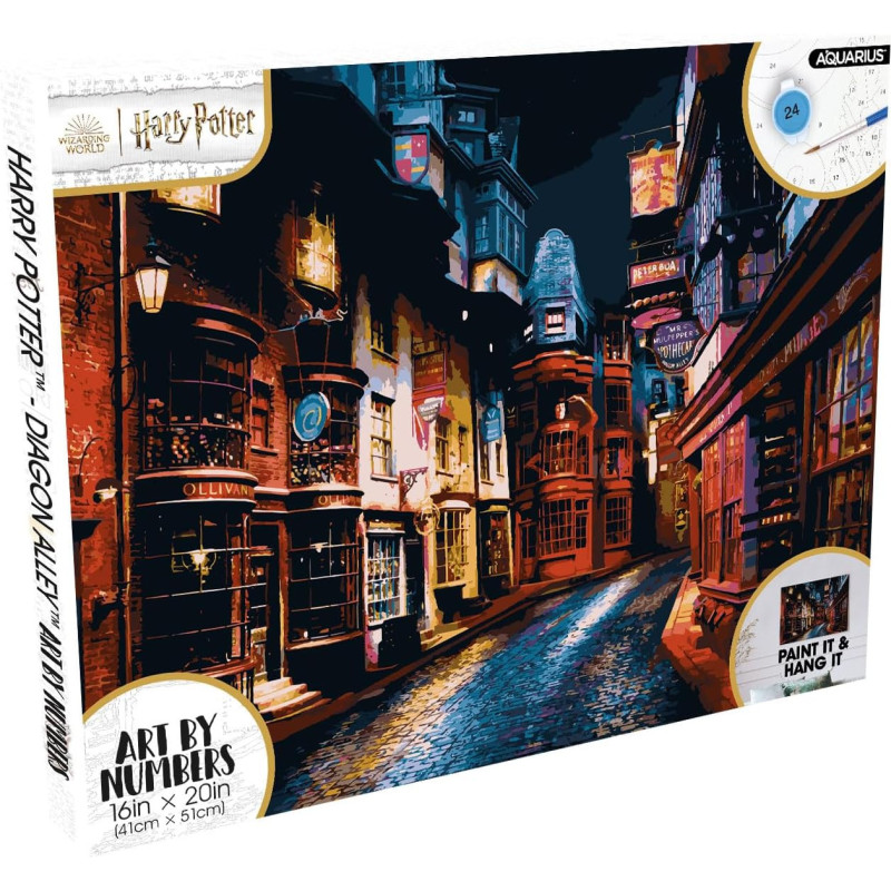 Harry Potter - Kit à peindre Diagon Alley Art By Number (peintures incluses)