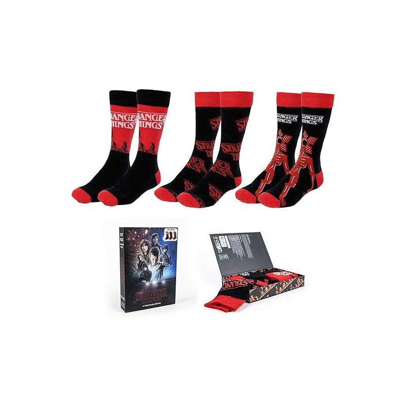 Stranger Things - 3 paires de Chaussettes Saisons 38/45