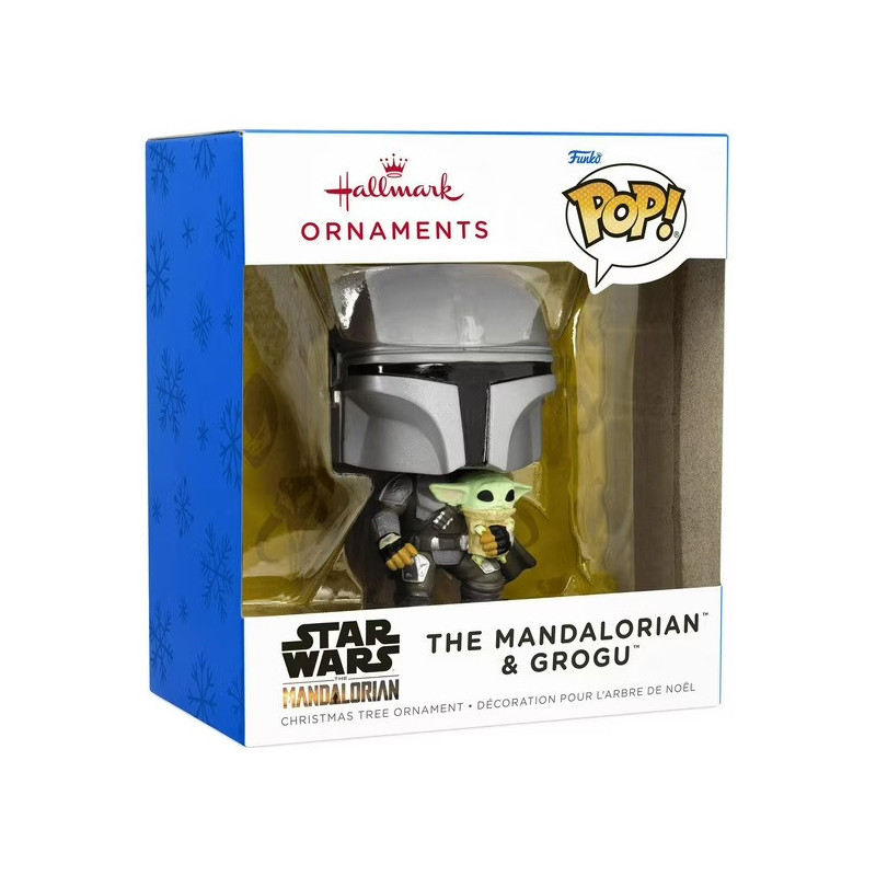 Star Wars : The Mandalorian - Pop! - Ornement de sapin Mando & Grogu