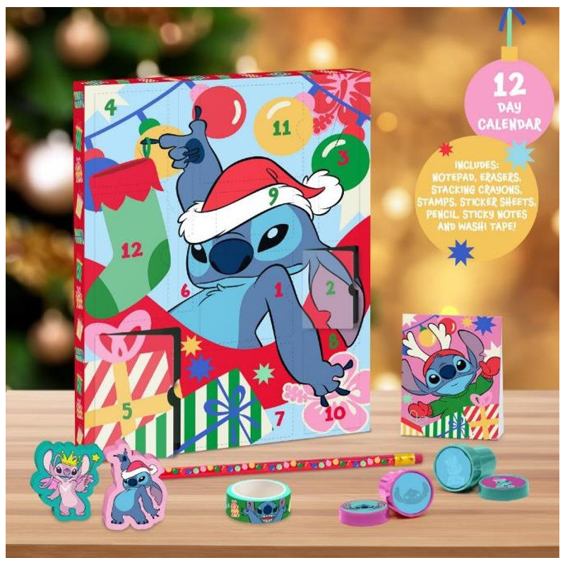 Disney : Lilo & Stitch - Calendrier de l'avent 12 jours Papeterie