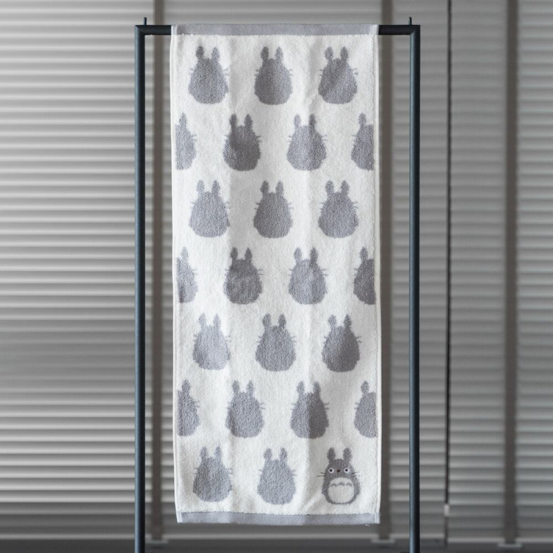 Mon voisin Totoro - Serviette torchon Silhouette Gris 33 x 80 cm