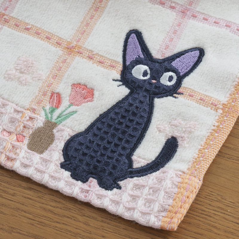 Kiki la Petite Sorcière - Serviette gauffrée Jiji 25 x 25 cm