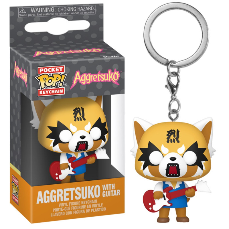 Aggretsuko - Pop! Pocket - Porte-clé Aggretsuko Guitar