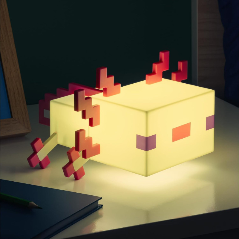 Minecraft - Lampe veilleuse Axolotl 21 cm de long