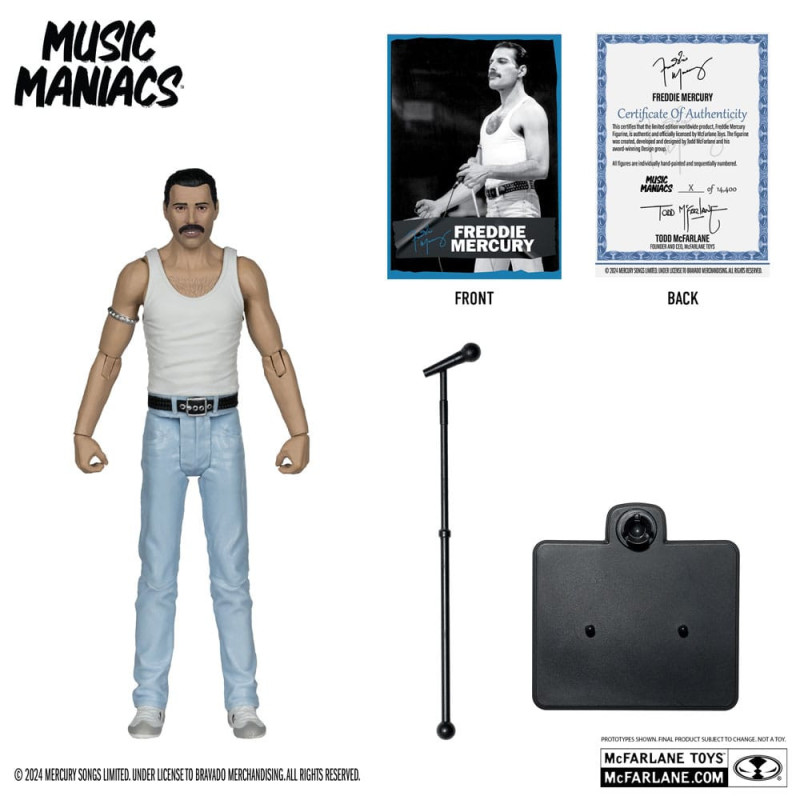 Queen - Figurine Music Maniacs Freddy Mercury