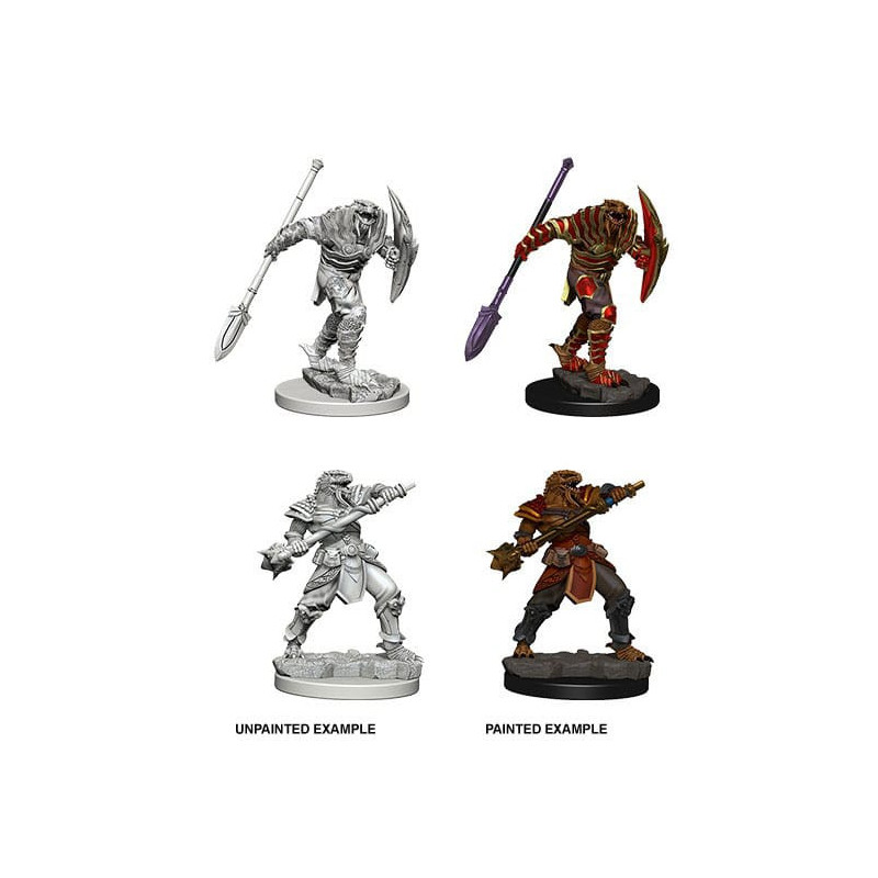 Dungeons & Dragons: Nolzur’s Marvelous - Figurines miniatures à peindre Dragonborn Male Fighter with Spear