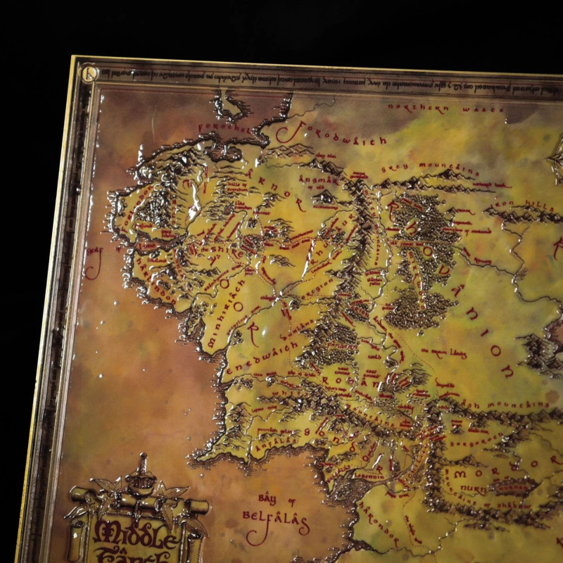 MAI 2025 : Lord of the Rings - Médaillon Metal Map 5000 exemplaires